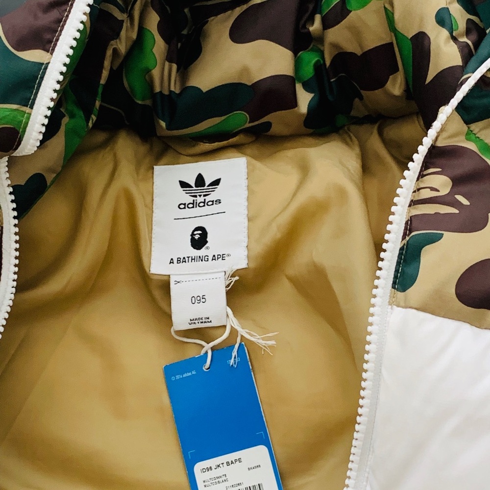 BAPE choppers Adidas winter jacket
